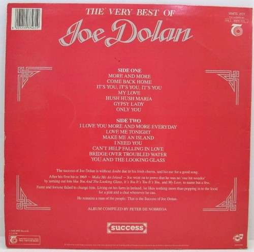 The Very Best Of Joe Dolan - Trutone Music, 1990 - MMTL 1523