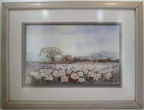 Lovely Kobus Kotze Watercolour Framed Behind Glass - Frame: 70cm/53cm, Picture 45cm/28,5cm