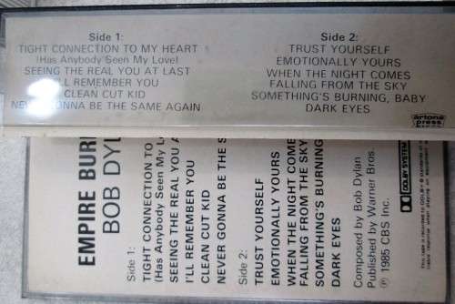 Bob Dylan - Empire Burlesque, 1985 - Cassette Tape