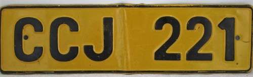Vintage Number Plate