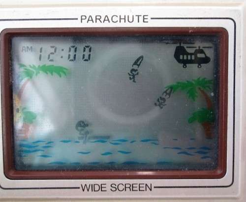 Vintage Nintendo Game & Watch - Parachute - Working, But Missing Back Cover