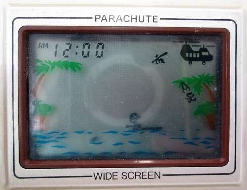 Vintage Nintendo Game & Watch - Parachute - Working, But Missing Back Cover