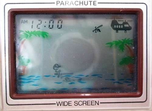 Vintage Nintendo Game & Watch - Parachute - Working, But Missing Back Cover