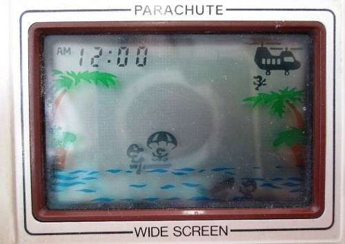 Vintage Nintendo Game & Watch - Parachute - Working, But Missing Back Cover