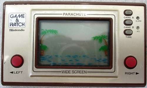Vintage Nintendo Game & Watch - Parachute - Working, But Missing Back Cover