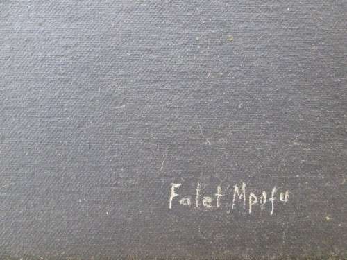 Original Large Framed Falet Mpofu Painting - Size 79cm/53cm