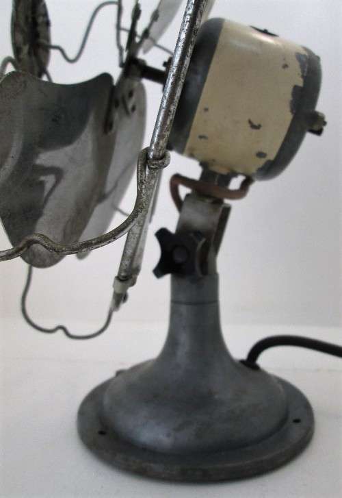 Vintage 1950's Steam Punk/Industrial Metal Limit Fan, Made In England - Working! - Height 36cm