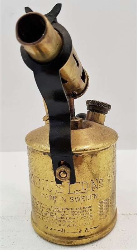 Vintage Radius Ltd No 47 Made In Sweden Blowtorch