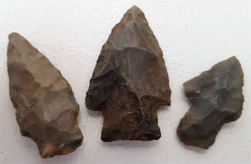 3X Stone Arrowheads