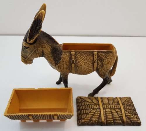 Vintage Hard Plastic Donkey Cigarette Dispenser - Works!