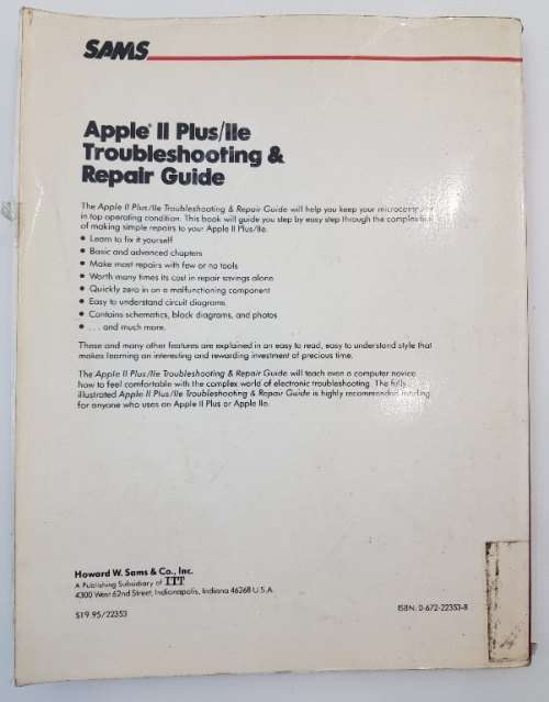Apple II Plus/IIe Troubleshooting & Repair Guide - Robert C Brenner, 1984 - Howard W Sams