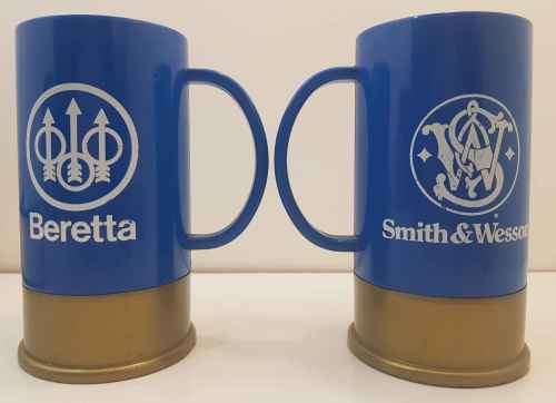 A Pair Of Big Shot - John Hall Plastics - Mugs, As Pictured