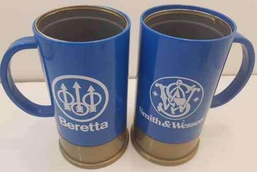 A Pair Of Big Shot - John Hall Plastics - Mugs, As Pictured