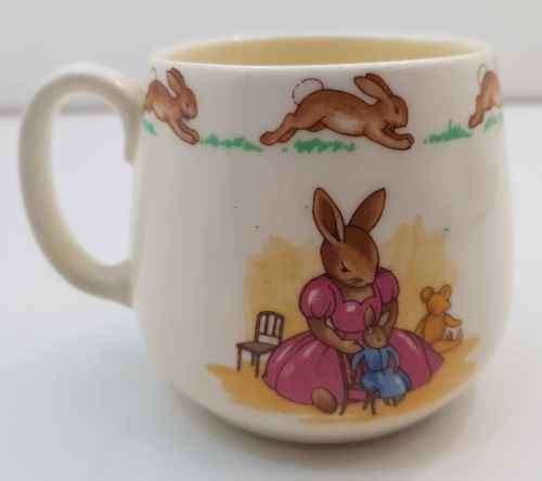 Royal Doulton Bunnykins Mug, Albion Shape ~ Perfect Condition! - 8cm/7,5cm