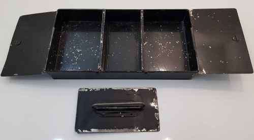 Vintage Metal Cash Box - 24cm/12,5cm/3,5cm