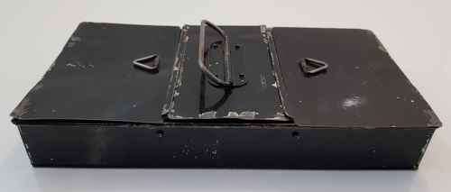 Vintage Metal Cash Box - 24cm/12,5cm/3,5cm