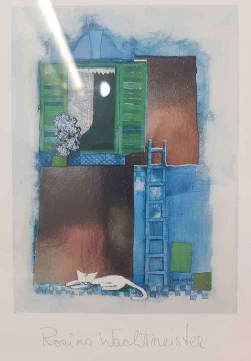 Pair of Highly Collectible Rosina Wachtmeister Signed Prints - Frame Sizes 33cm/26cm & 27cm/22cm