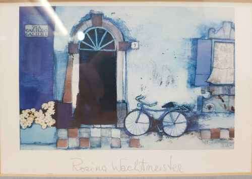 Pair of Highly Collectible Rosina Wachtmeister Signed Prints - Frame Sizes 33cm/26cm & 27cm/22cm