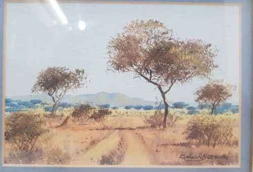 Francios Badenhorst Original Oil Painting Framed Behind Glass - Painting Size 15,5cm/10cm
