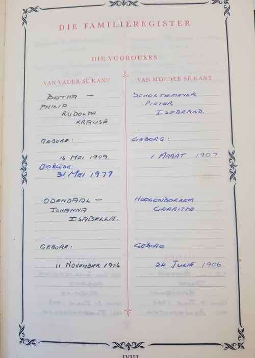 Die Afrikaanse Familiebybel - Britse En Buitelandse Bybelgenootskap, 1953 (Filled In)