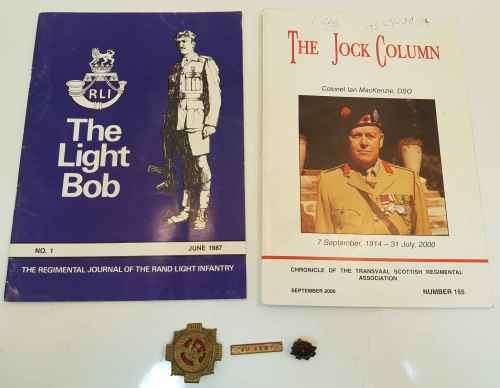 Transvaal Scottish Regiment Insignia and Booklets