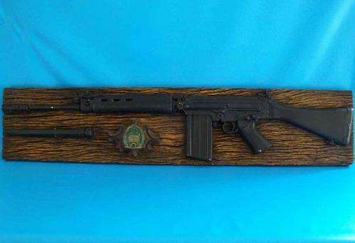 Decorative Large Machine Gun Wall Plaque Made from Hard Styrofoam (Quality & Light!) 107,5cm/22,5cm
