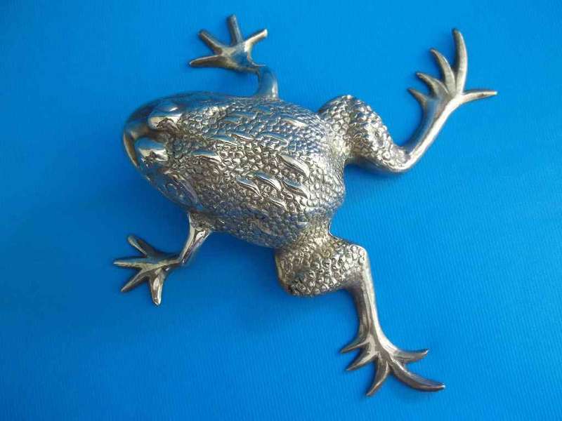 REALISTIC! Brass Frog - 14cm/14cm