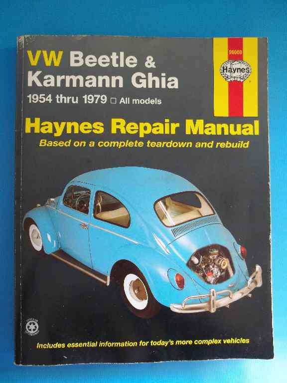 Haynes Repair Manual - VW Beetle & Karmann Ghia 1954-1979