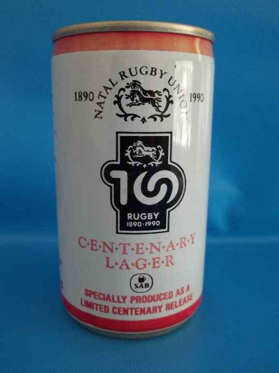 Natal Rugby Union 1890-1990 Centenary Lager (Full Can)