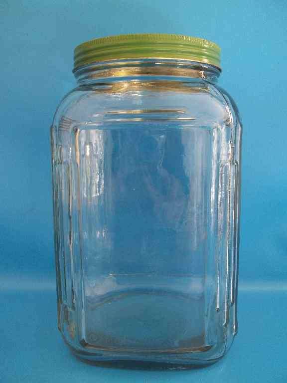 Very Useful Large Multi-Purpose Vintage Glass Jar - 24,5cm/12,5cm/12,5cm