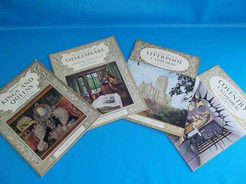 4X Brochures - Britains Kings & Queens, Shakespeare, Liverpool Cathedral, Coventry Cathedral