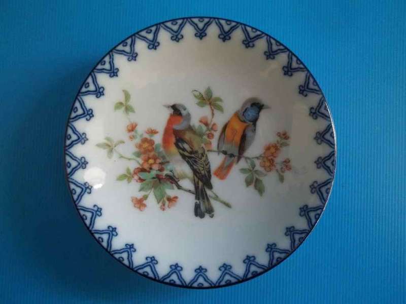 Sweet Miniature BWA "Bird" Decorative Plate - Diameter 10cm