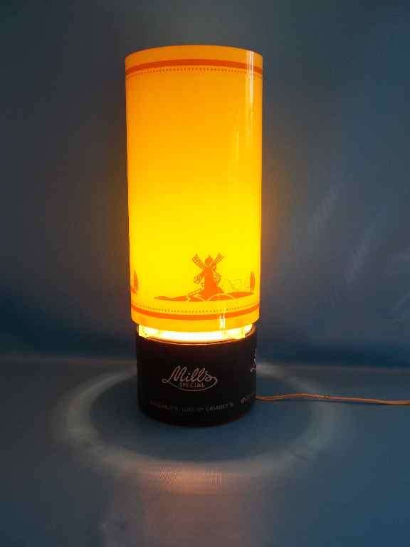 WONDERFUL VINTAGE MILLS SPECIAL CIGARETTE LAMP - Height 45cm - Diameter 18cm