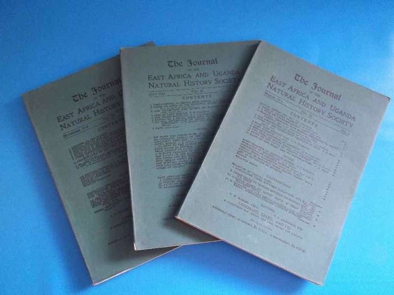 Journal Of The East Africa & Uganda Natural History Society-Nov & Jul 1912 (5,4) & Mar 1911 (3)