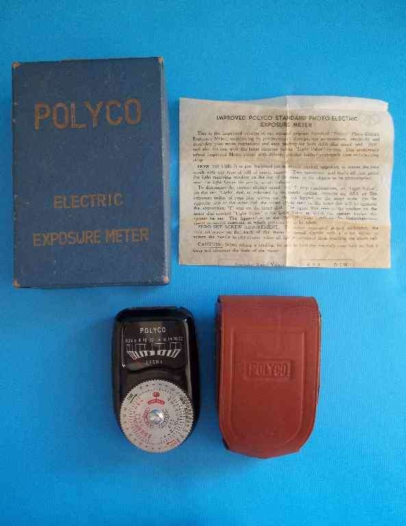 Polyco Electric Exposure Meter - Made In Japan, Boxed With Leather Case & Instructions