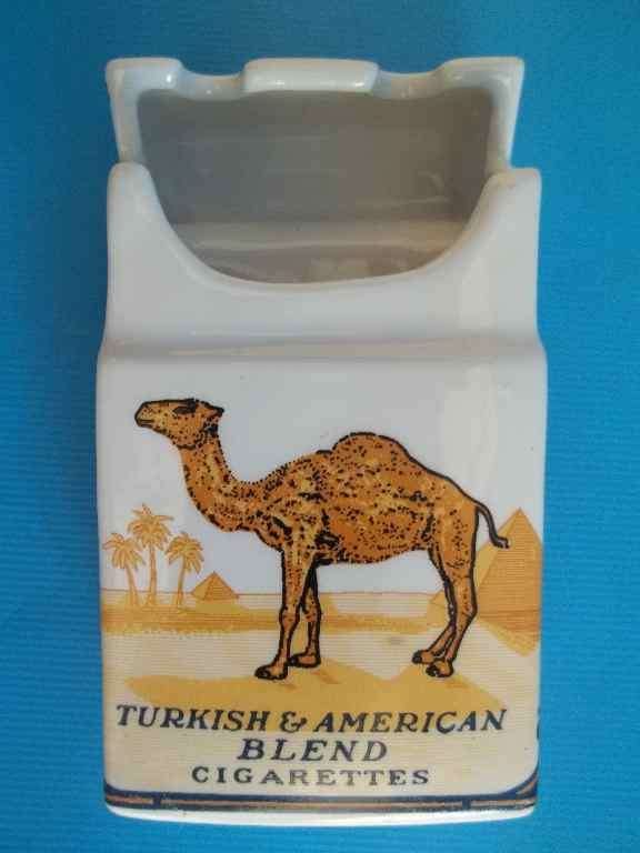Striking Ceramic "Camel Filters Cigarette Box" Ashtray - 10cm/5,5cm/3,5cm