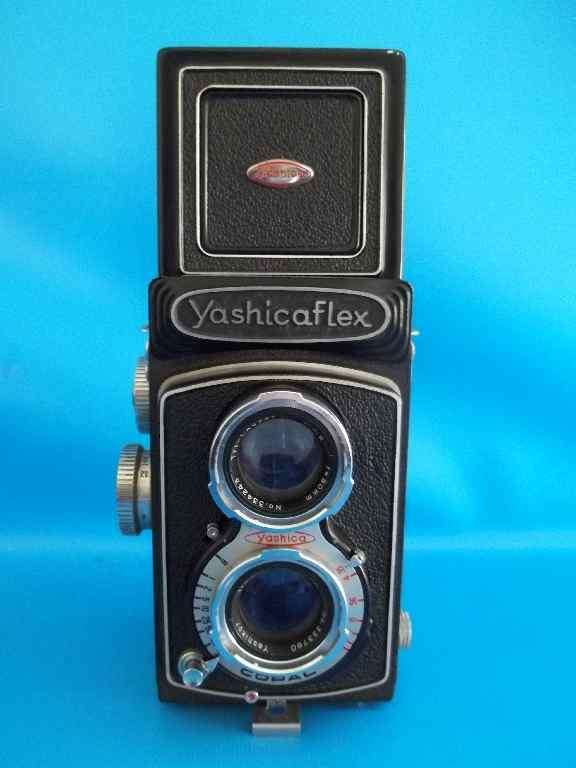 Vintage Late 1950's Yashicaflex Copal Camera With It's Original Fitted Leather Case!