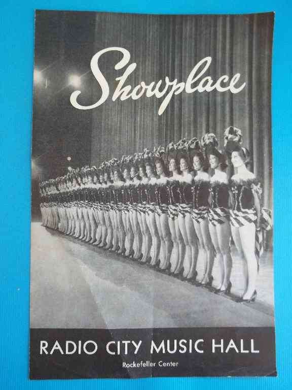 Showplace: Radio City Music Hall Souvenir Brochure c1950's