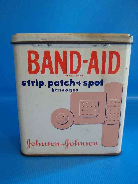 Vintage Band-Aid Tin - 9cm/8cm/3,5cm