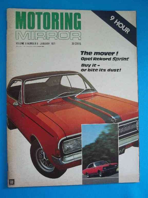 Motoring Mirror Magazine, Volume 8 Number 9, January 1971