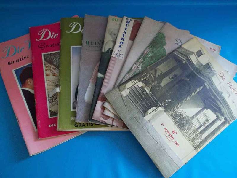 10 X Vintage Huisvrou Magazine 1959-1960
