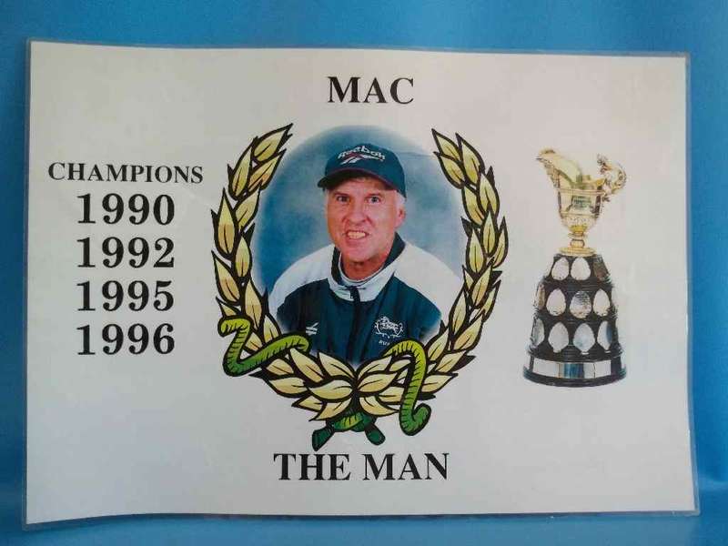 Mac The Man/Natal Rugby Team 1996 Currie Cup Champions Laminated Poster - 42cm/30cm