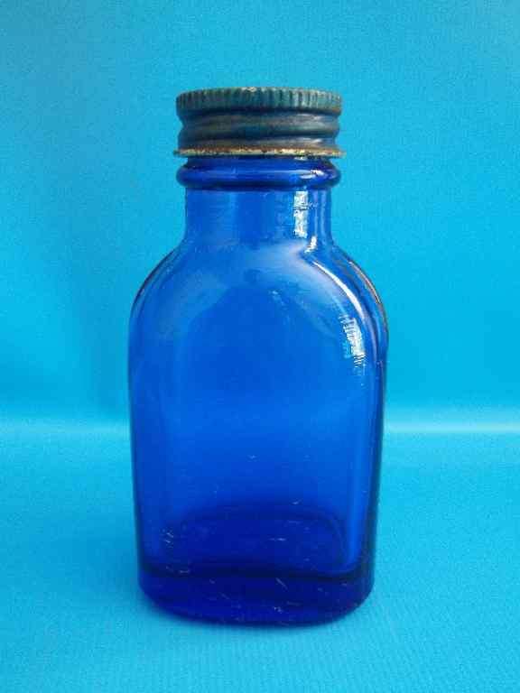 Small Phillips Blue Bottle - Height 9,5cm