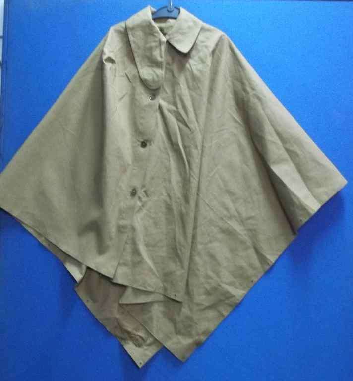 Military Poncho Style Raincoat - GS & S Ltd, Size M, 1952 (Manchester Testing House Inspection)