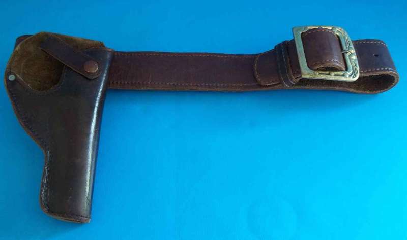 Quality Leather Gun & Ammunition Holster Belt - 82cm/94cm