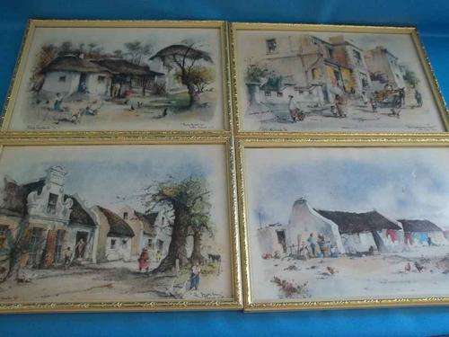 4 X Stunning Philip Bawcombe Prints - Framed Behind Glass - 31cm/22cm