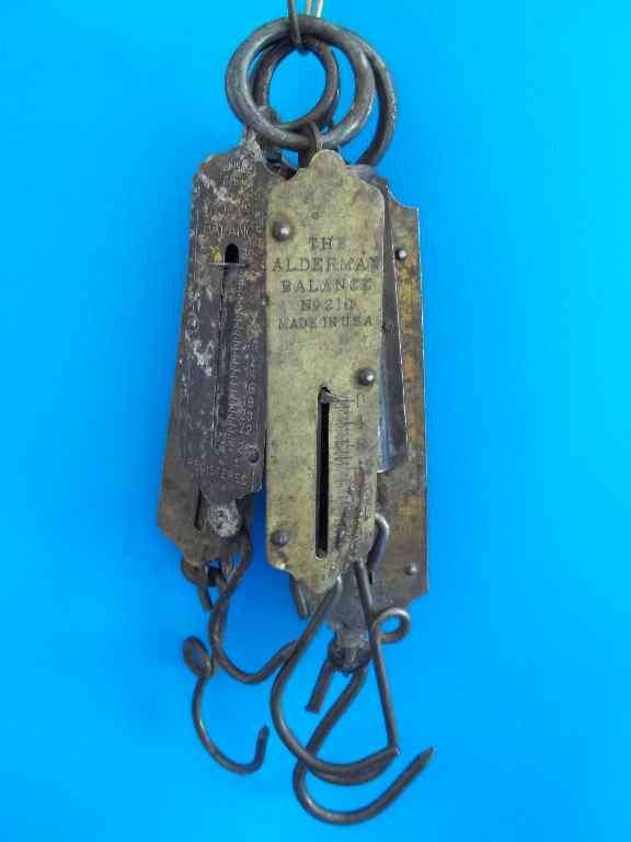 Fantastically Decorative Lot (5) Of Assorted Brass Pocket Balances, See Ad For Details!
