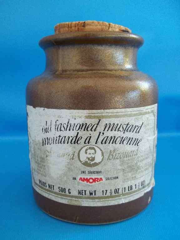 Vintage "Old Fashioned Mustard" Jar - Height 13cm