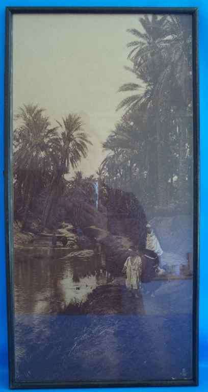 Fantastic Sepia Photo Print Framed Behind Glass - 60cm/31cm