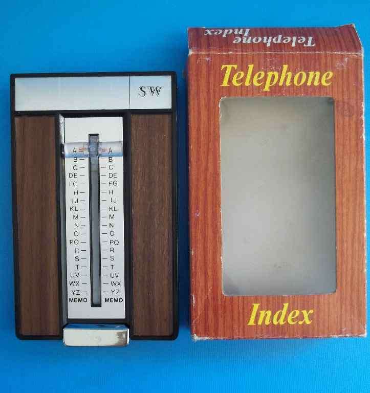 Didn't We All Have One By The Phone Back Then??? - Vintage Telephone Index, Boxed, As New & Unused